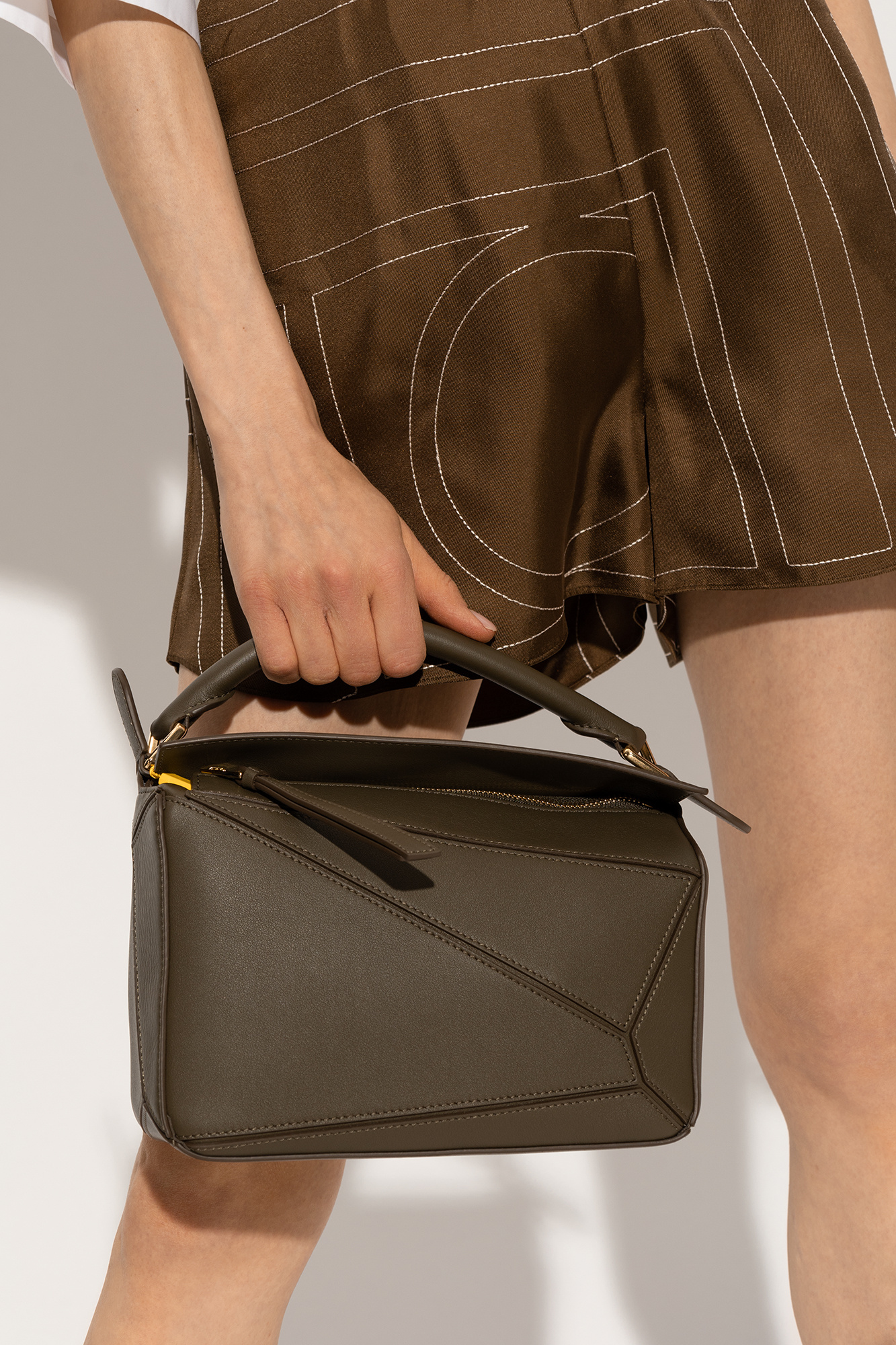 Loewe puzzle khaki green new arrivals